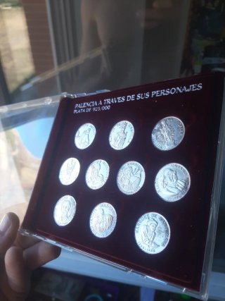 Colección Medallas Plata Palencia Personajes