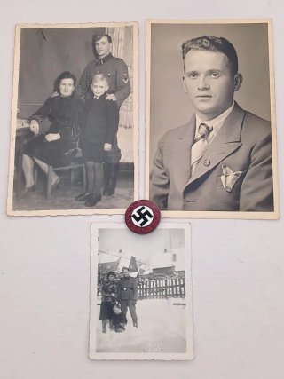 Militaria Pin Waffen SS  Insígnia NSDAP 3 fotos