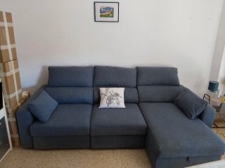 Sofá Eskilstuna Ikea Chaiselong Azul