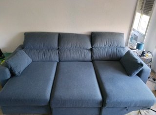 Sofá Eskilstuna Ikea Chaiselong Azul