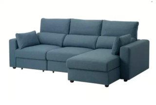 Sofá Eskilstuna Ikea Chaiselong Azul