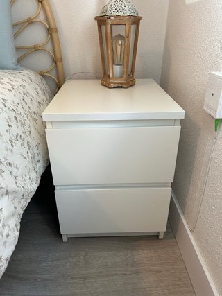 Mesitas de Noche IKEA MALM Blancas