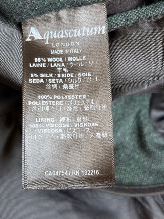 Giacca Aquascutum London Verde Scuro 38R come nuov