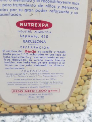 Caja Metálica Cola Cao Antigua