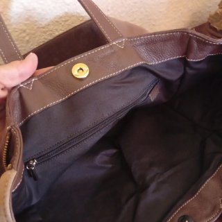 Bolso Purificación García ante marrón