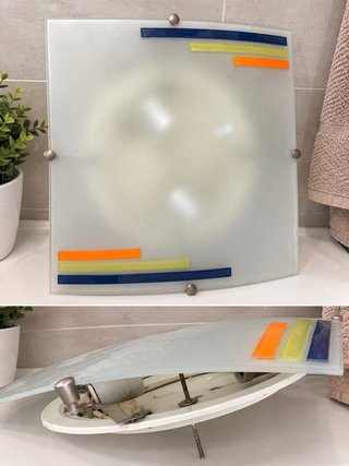 Lámpara de techo moderna cristal
