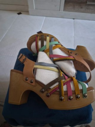 Sandalias piel