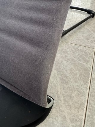 Hamaca BabyBjörn gris y beige