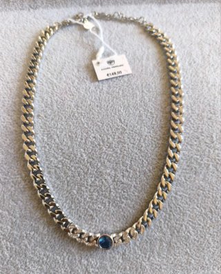 Collana Chiara Ferragni con Zircone Blu