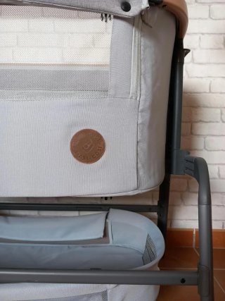 Cuna colecho Maxi - Cosi, colo gris y madera