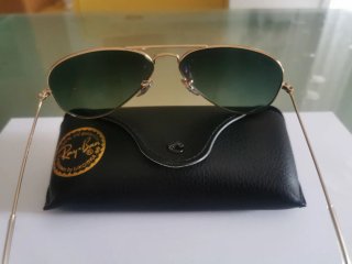 Occhiali da sole Ray-Ban Aviator oro blu
