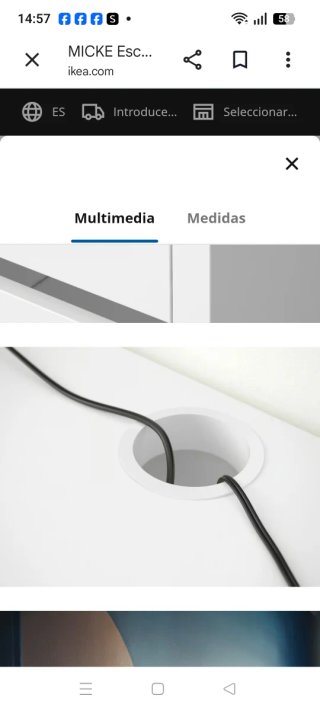 Escritorio Blanco IKEA MICKE