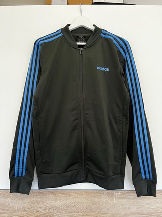 Chaqueta deportiva Adidas verde oscuro y azul