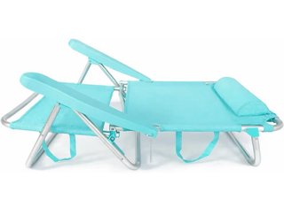 Silla Plegable Playa/Camping. Turquesa.