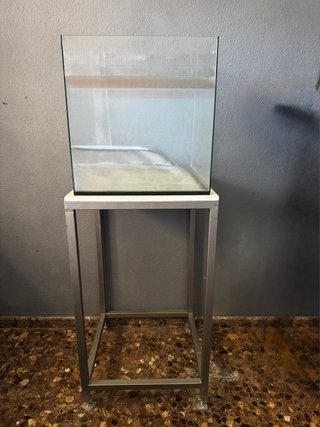 Acuario y mueble en acero inoxidable 316-L