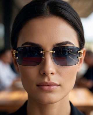 Occhiali da sole Cartier oro