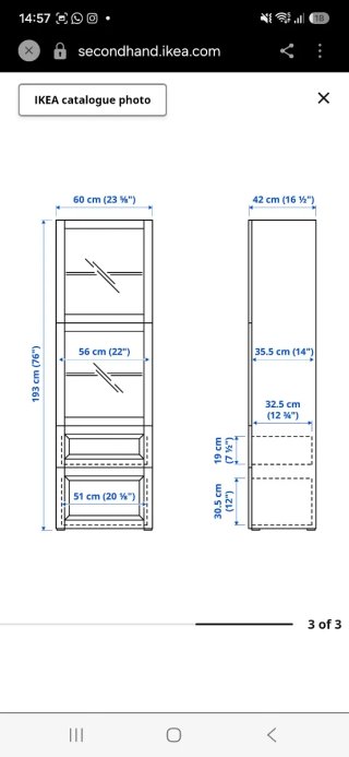 Vitrina Besta Ikea Blanca y Cristal