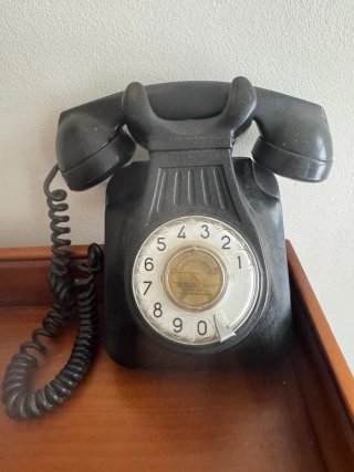 Teléfono antiguo de disco