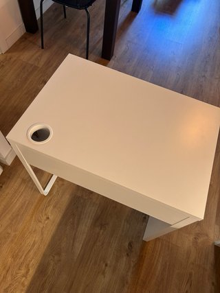 Mesa Escritorio MICKE Ikea Cajón Blanco