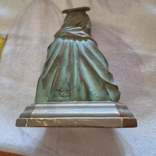 Virgen con Niño antigua policromada