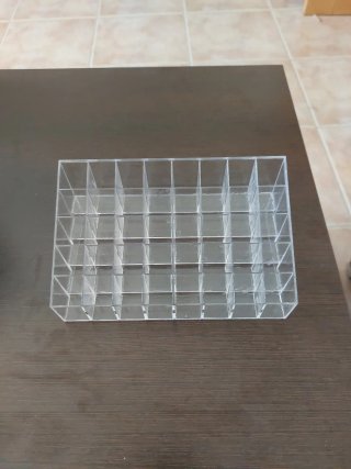 Estante organizador transparente productos de uñas