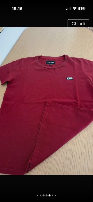 T-shirt Emporio Armani bambino taglia 12 anni