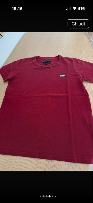 T-shirt Emporio Armani bambino taglia 12 anni