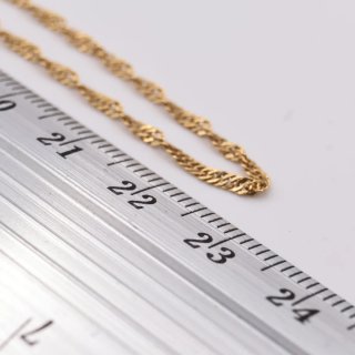 Cadena Singapur Oro 18k 46cm