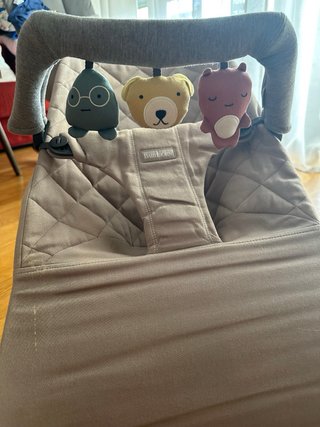 Sdraietta BabyBjörn + giochi + fodere + borsa