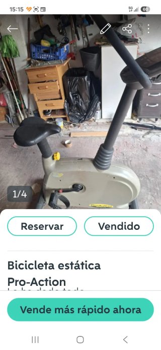 Bicicleta estática Pro-Action