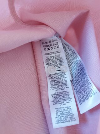 Camisa Pedro del Hierro rosa manga corta