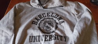 Felpa BARCELONA UNIVERSITY grigia