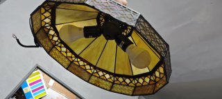 Lámpara Tiffany Cristal y Metal