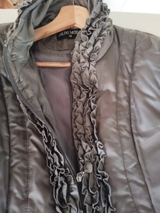 Chaqueta abrigo talla M gris