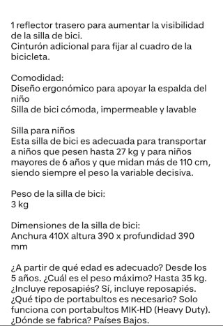 Silla bici niño Polisport Guppy Junior
