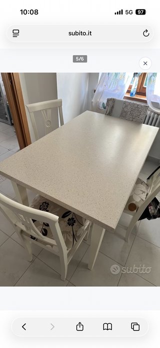 Tavolo cucina + 4 sedie