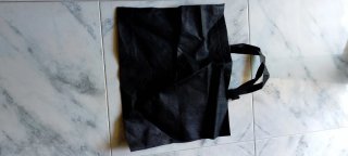 Borsa antipolvere nera in tessuto