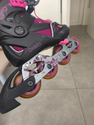 Patines en línea Oxelo morados y negros