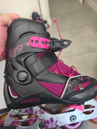Patines en línea Oxelo morados y negros
