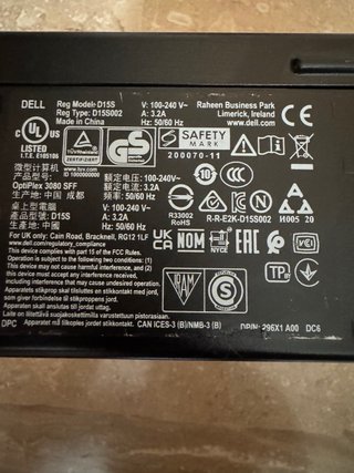 Dell Optiplex 3080 Negro