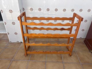 Botellero de madera