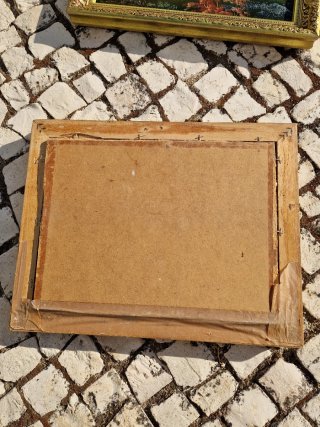 Quadro Oriental Madeira Vintage Chinês