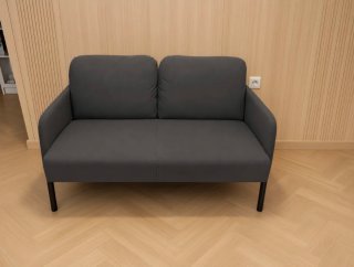 Sofá 2 plazas IKEA GLOSTAD Gris Oscuro