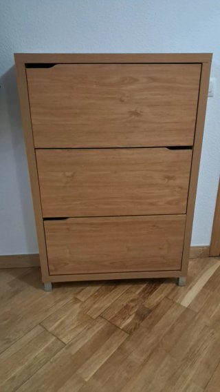 Zapatero de madera 3 baldas
