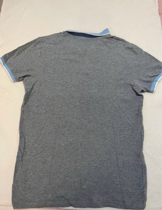 Camisa Polo Gris Estampado Alvaro Moreno Talla S