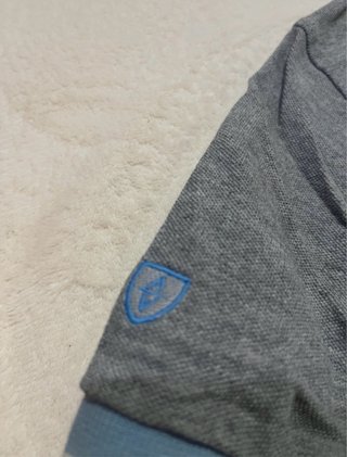 Camisa Polo Gris Estampado Alvaro Moreno Talla S