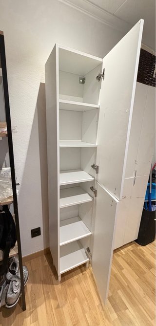 Mueble estrecho blanco madera