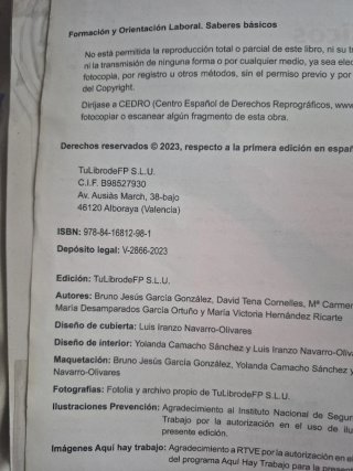 Formación y orientación laboral saberes básicos...