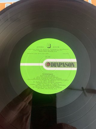 Disco Vinilo Tennessee. Éxitos de Oro