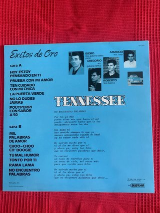 Disco Vinilo Tennessee. Éxitos de Oro